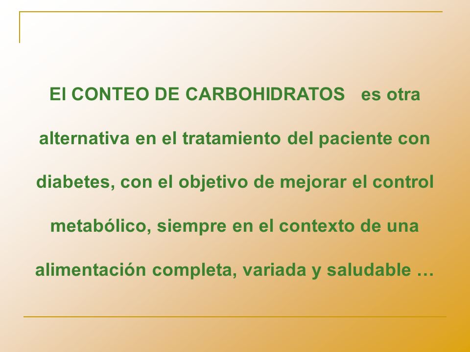 conceptos básicos de conteo de carbohidratos para el control de la diabetes